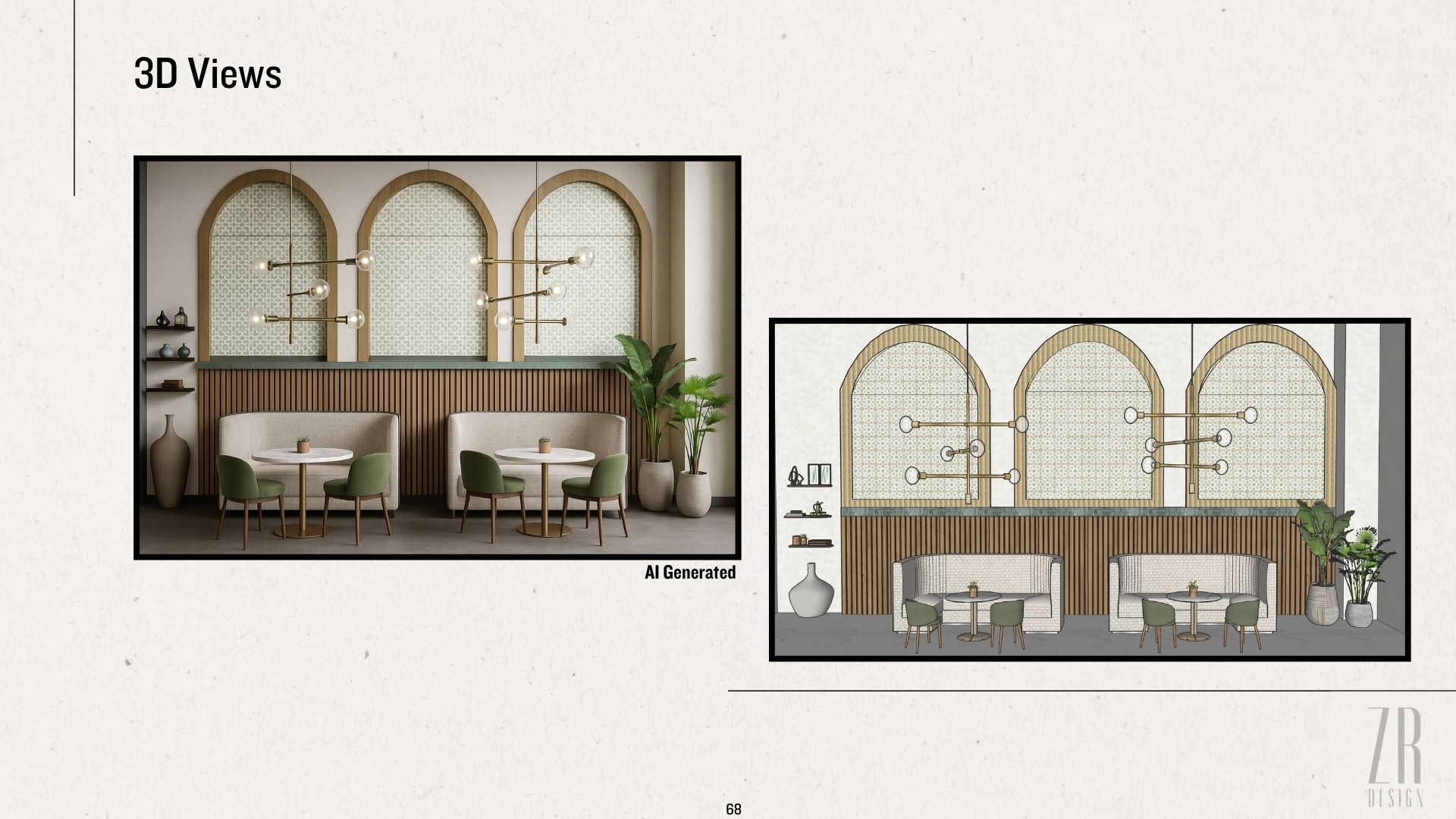 3D Views of Roma Restaurant