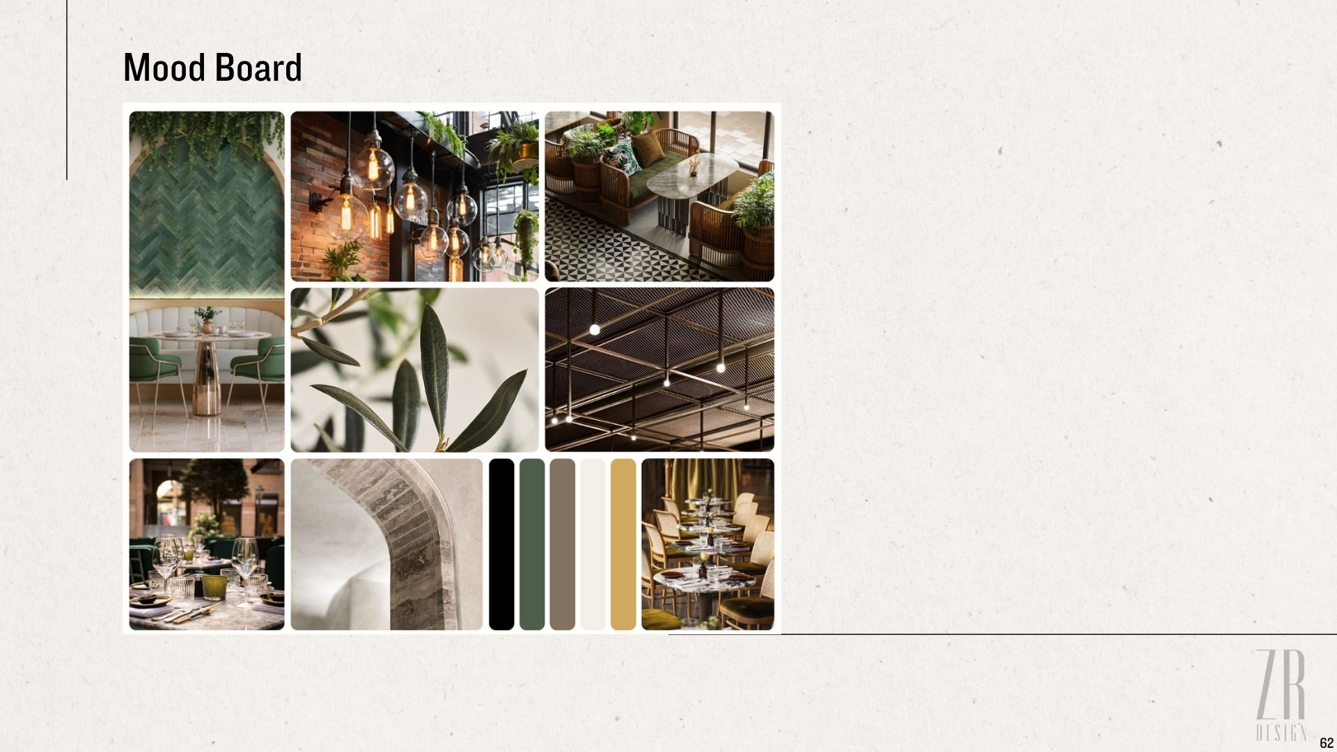 Mood Board for Roma Restaurant